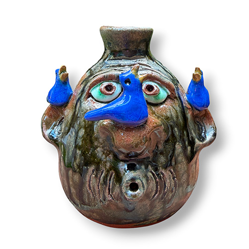 Brian Wilson 5.25" small 3 Blue Bird Whistler Jug DP6340
